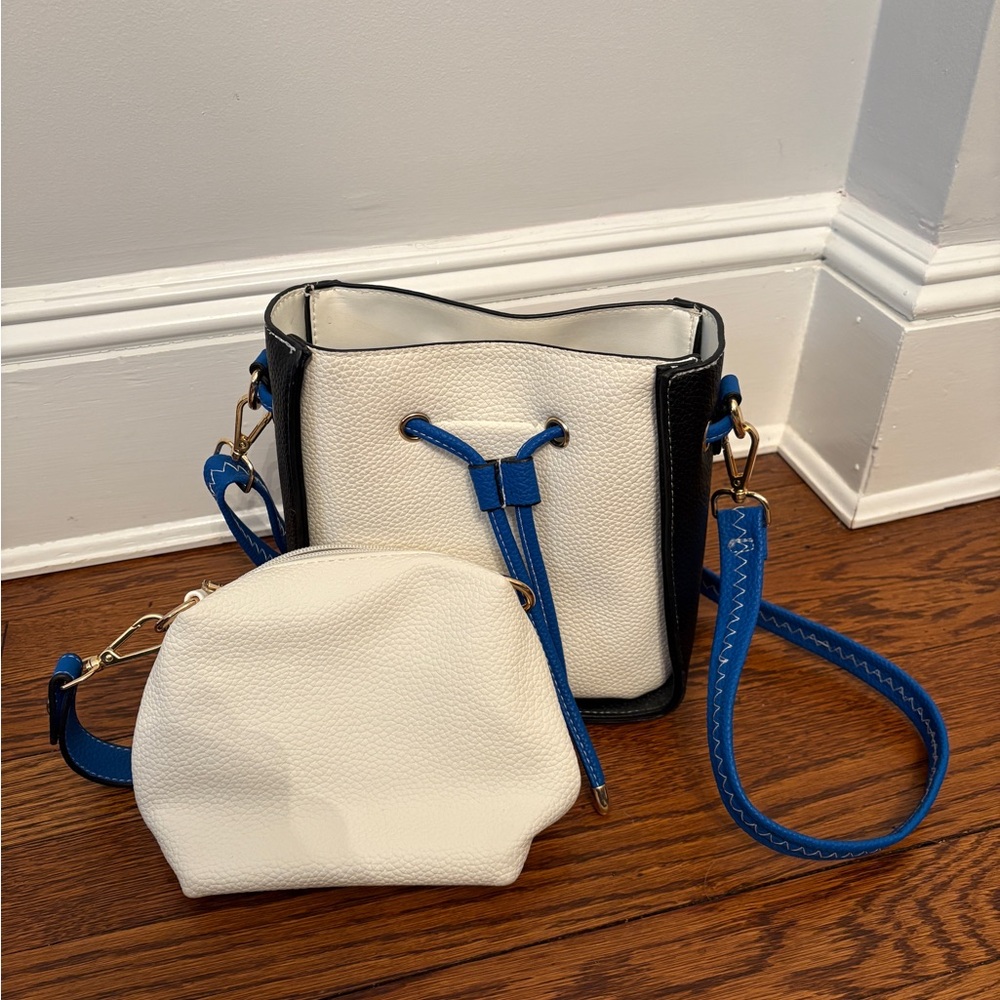 2 in 1 drawstring bag with additional mini bag